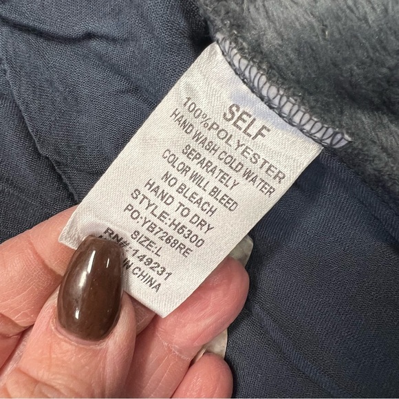 Kori half snap fleece with plaid (boutique brand) SZ LG - Picture 4 of 4